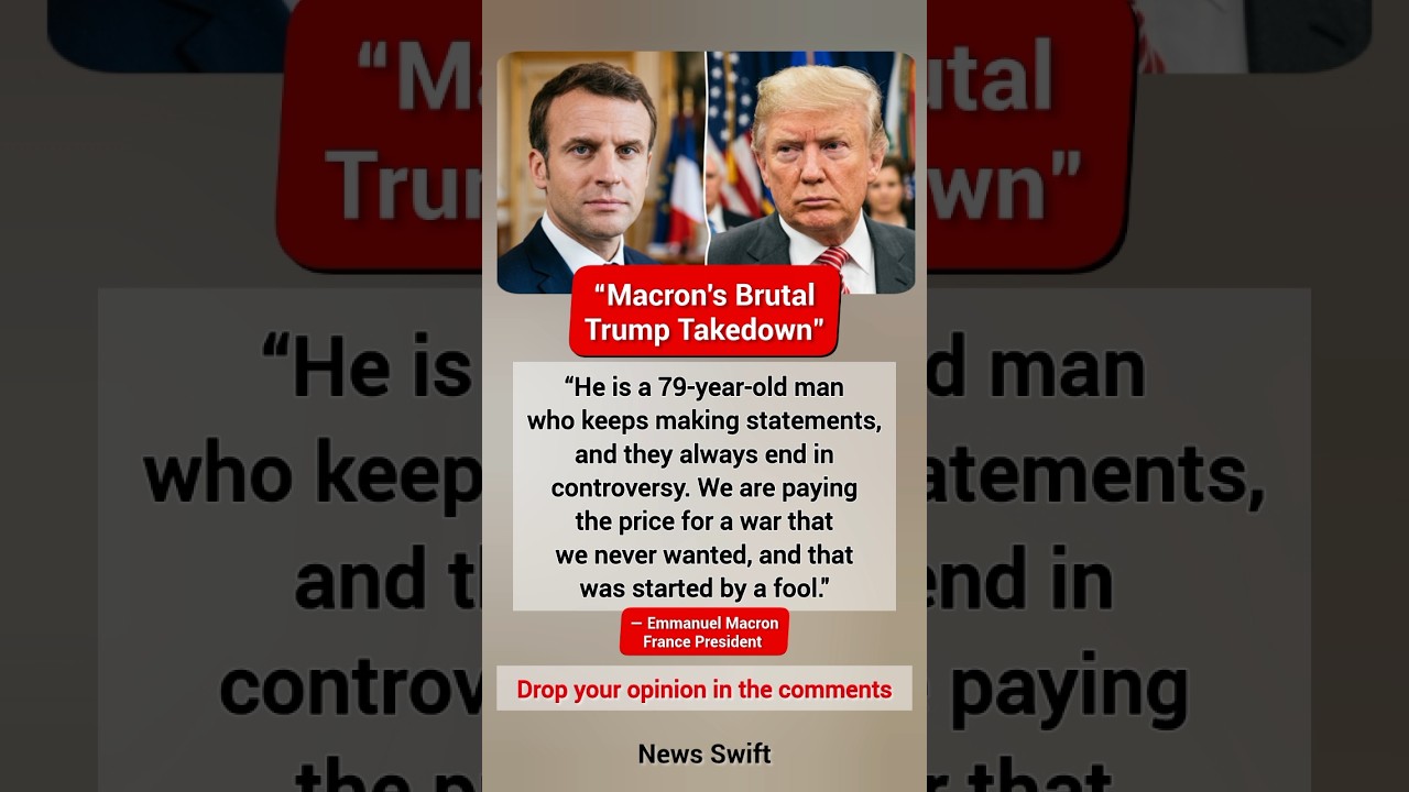 Macron Calls TRUMP a FOOL Over Iran War? France-US Drama EXPLODES at G7