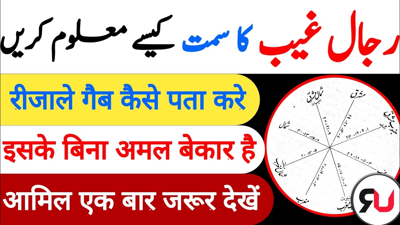 Rijalul ghaib Kiya hai | Rijalul ghaib ka Naqsha | Rijalul ghaib ka simt kaise maloom kare