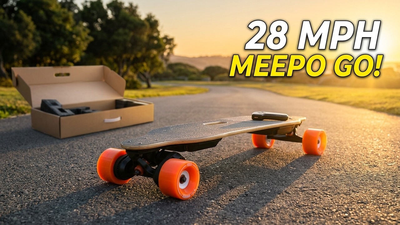 Meepo Go Electric Belt Drive Longboard Skateboard Unboxing