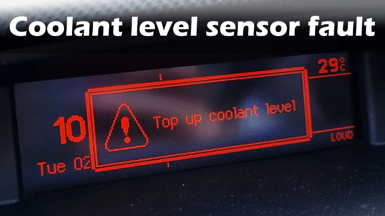 Peugeot Citroen Faulty Coolant level sensor replacement / repair