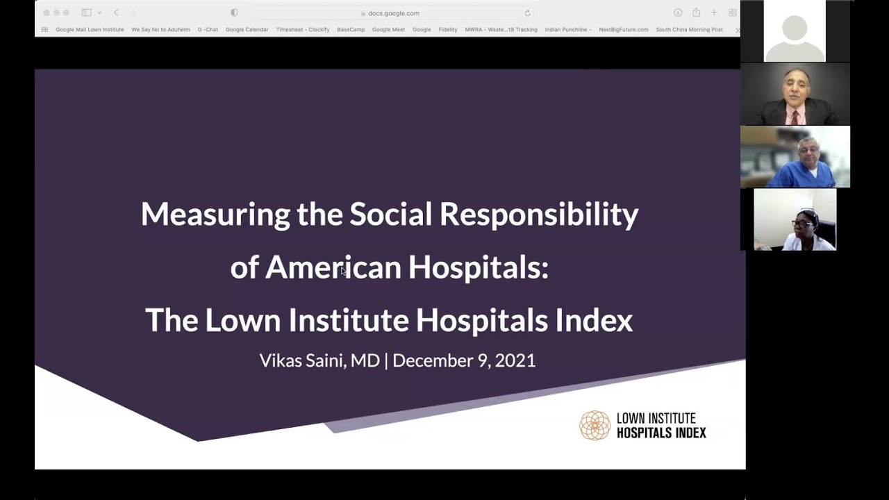 The Lown Hospital Social Responsibility Index: Measuring what matters to drive meaningful change