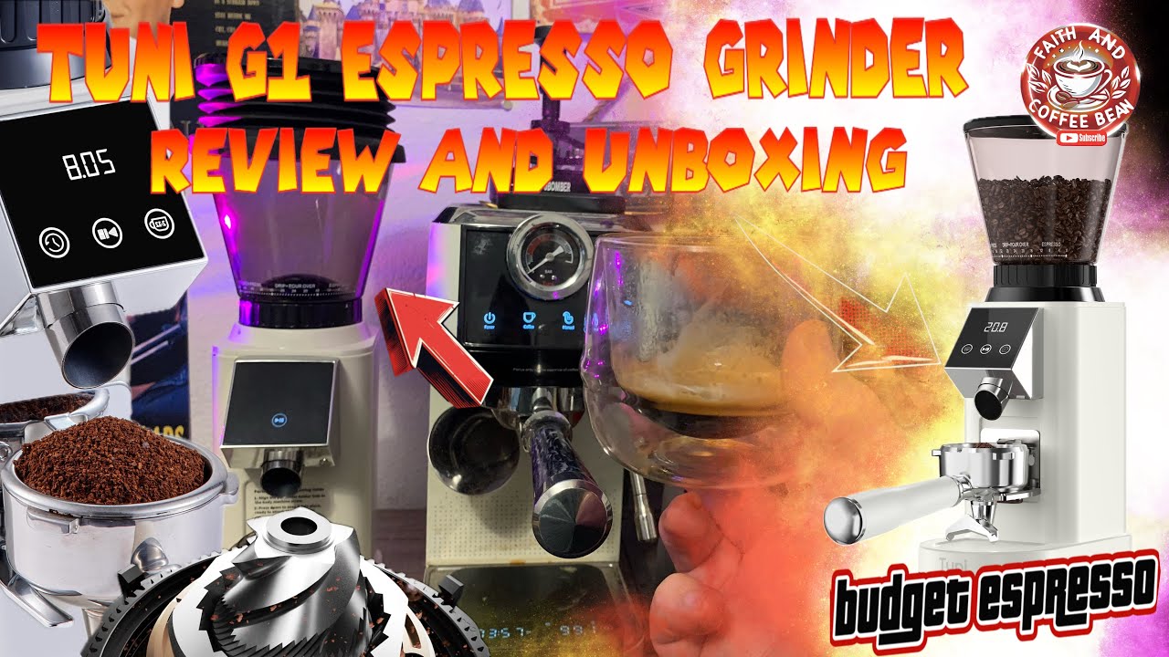 Best Budget Espresso Grinder around $100 Tuni G1 Conical burr Precision 48 Setting Anti static