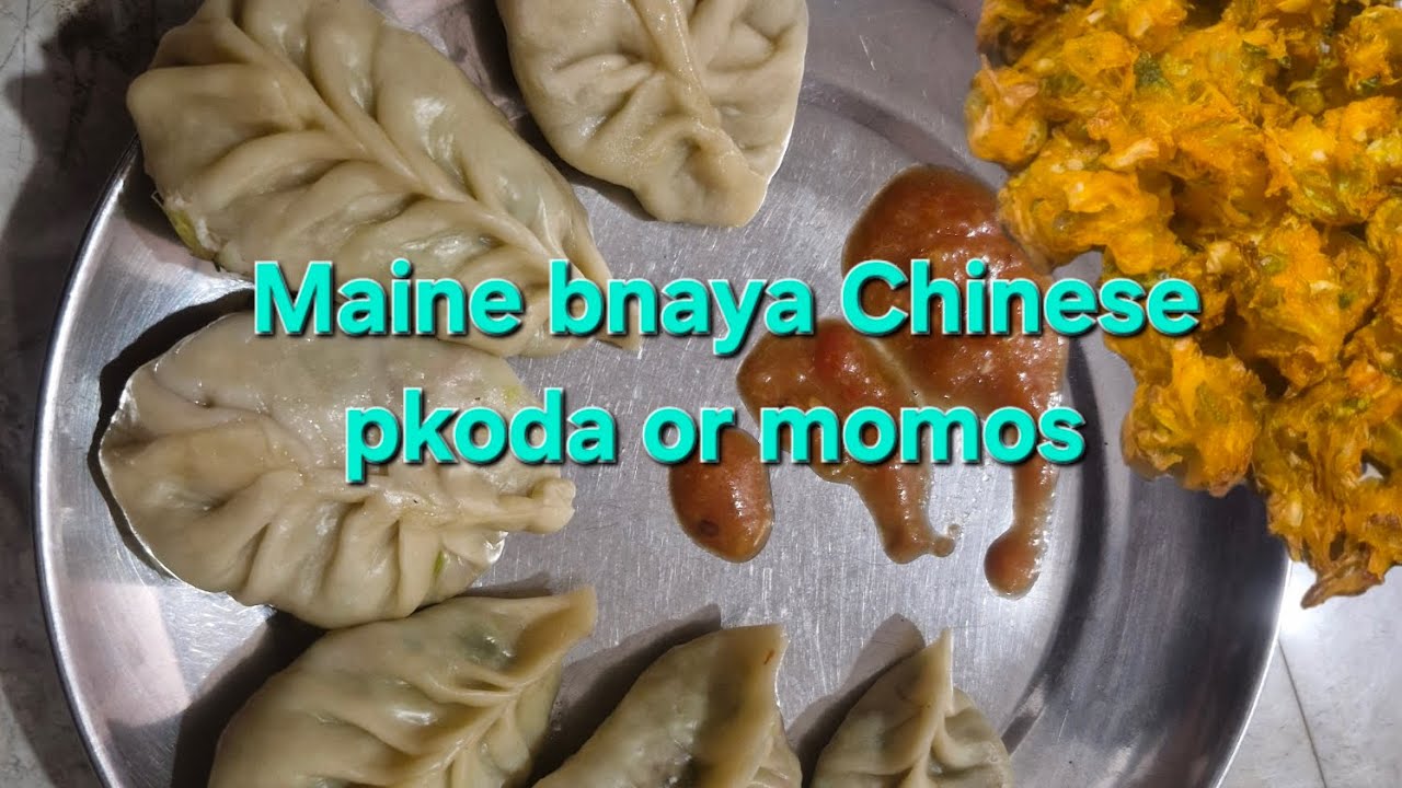 Maine bnaya Chinese pkoda or momos #vlog #viral #tinky'sgoodlife #trending 