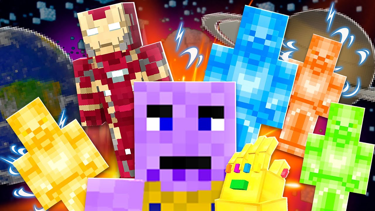 AVENGERS MINECRAFT MOVIE: THANOS RAINBOW STEVE ENDGAME