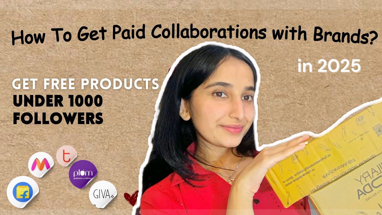 How To Collaborate With Brands on Instagram or YouTube | How To Get Free PR Package & Paid Collabs
