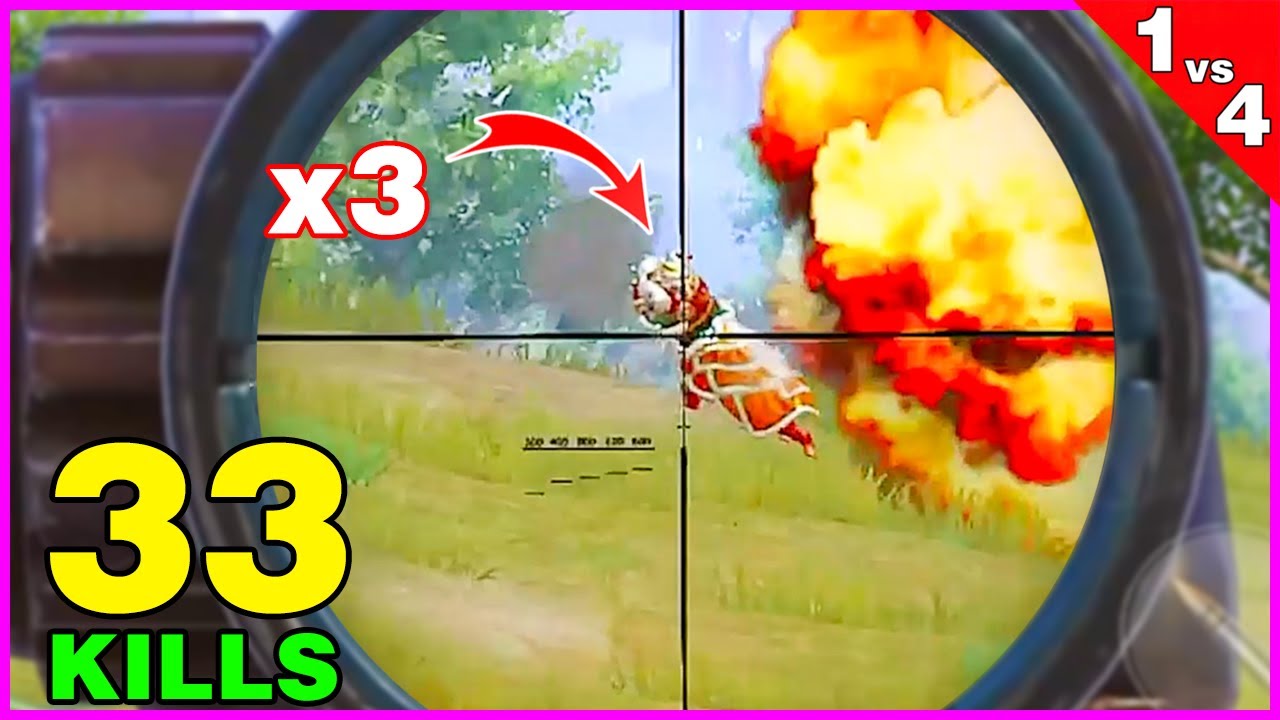 Tacaz vs Dancing Lion X3 | 33 Kills 1vs4 - PUBG Mobile