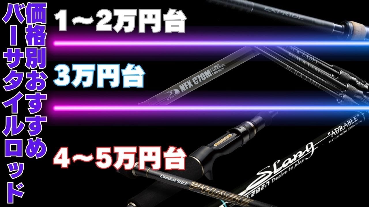 価格帯別おすすめバーサタイルロッド紹介します【バス釣り】【低価格帯】【ベイト】