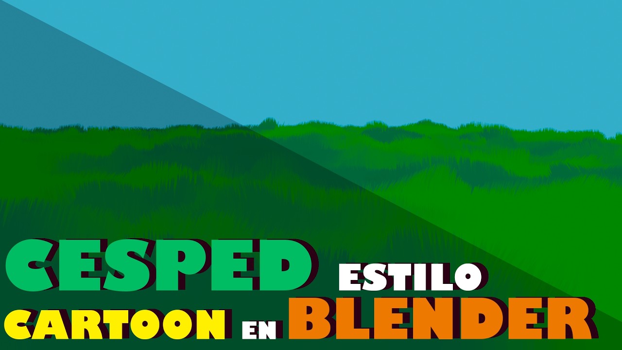 Cesped Estilo Cartoon En Blender:Tutorial Paso A Paso Facil