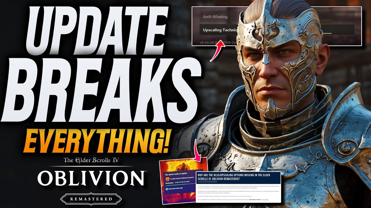 Oblivion Remastered Secret Patch Breaks The Game! Bethesda Makes A Statement!