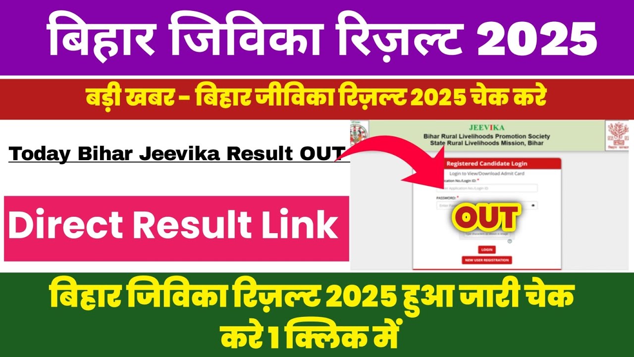 Bihar Jeevika Result 2025 out 🔴 How To Check Bihar Jeevika Result 2025 dekhe 🔴 Bihar Jeevika Result 