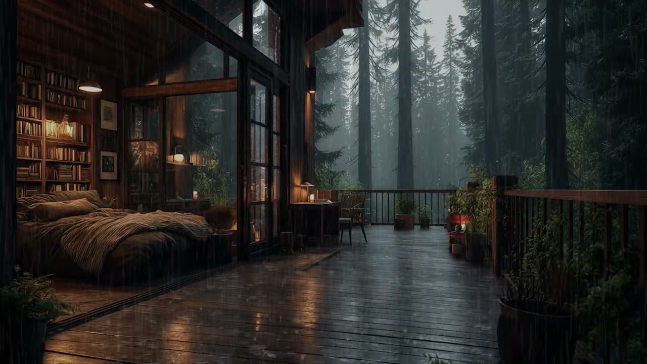 Peaceful Forest Rain Sounds | Gentle Rain Ambience for Deep Sleep and Relaxation