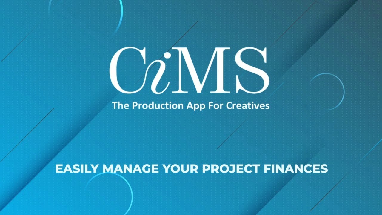CiMS App - The Production App for Creatives