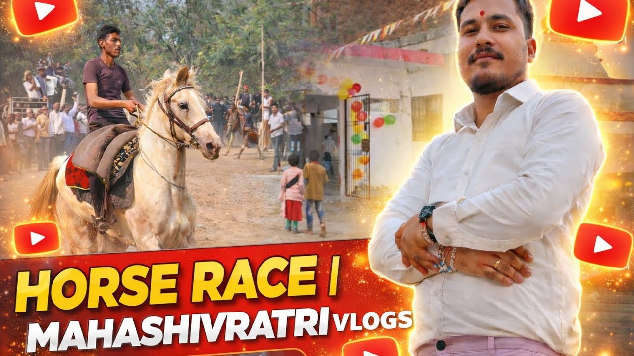 MahaShivratri 🙏🏻 And Horses 🐎 Races Vlogs #@amanjaiswal5151vlogs #shivratri #horse #race #trending  