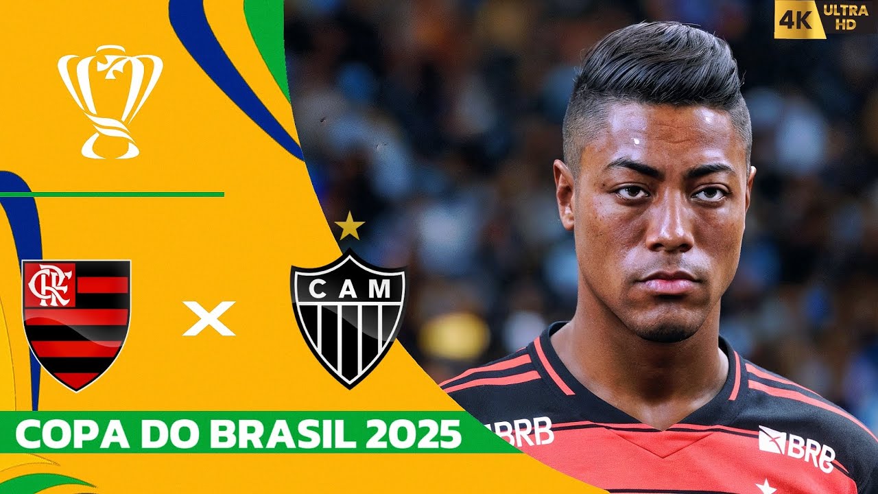 FLAMENGO X ATLETICO MG | COPA DO BRASIL 2025 | OITAVAS DE FINAIS | PES 2021 4K60FPS SIMULAÇÃO.