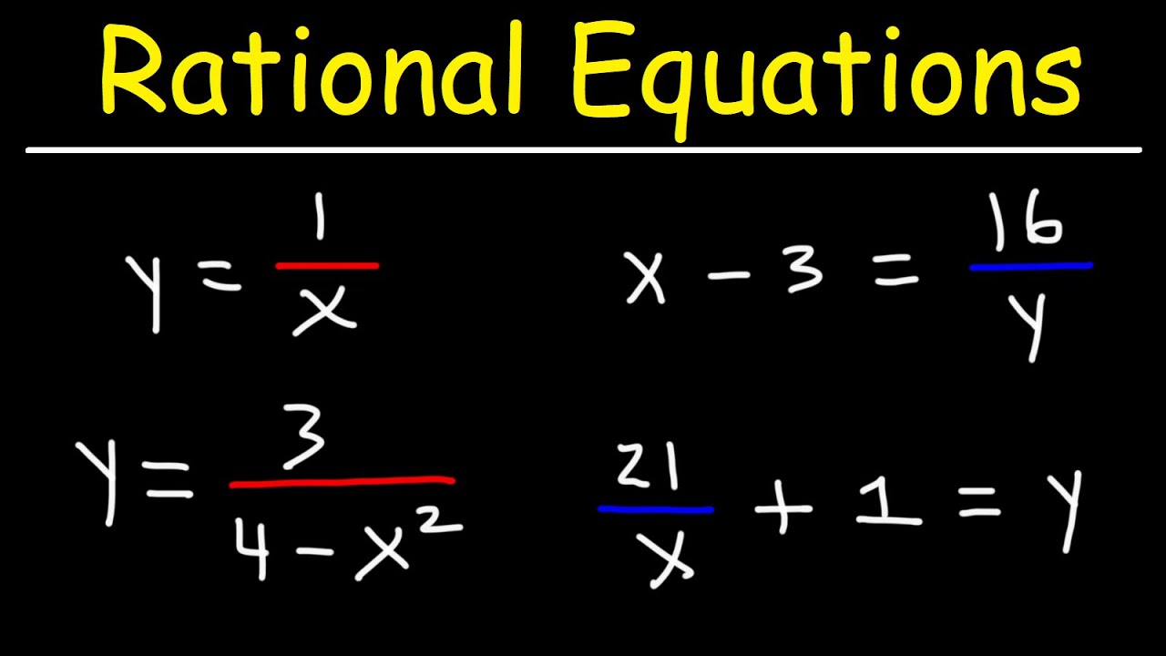 How To Solve Systems of Rational Equations - Algebra