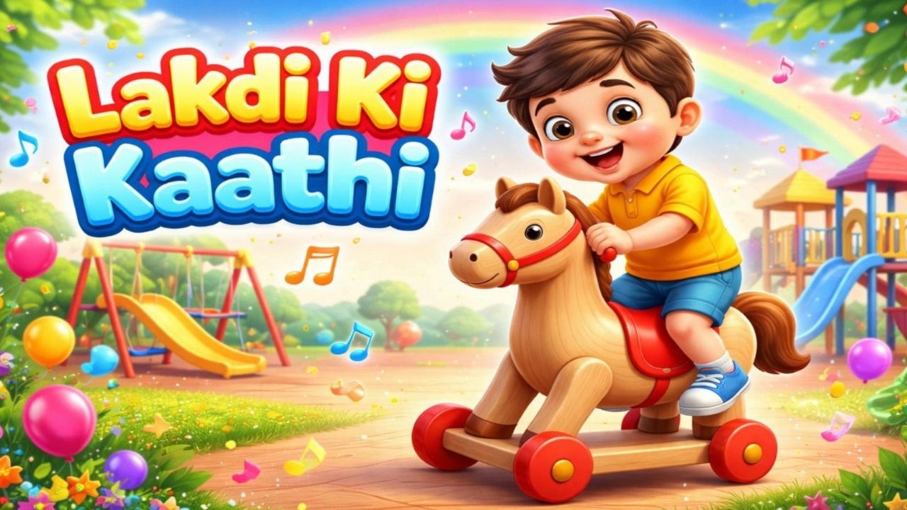 Lakdi ki kathi | लकड़ी की काठी | Popular Hindi Children Songs | Animated Songs