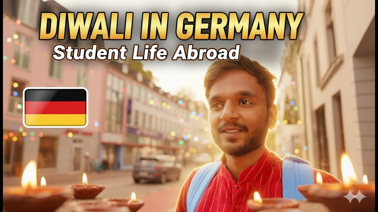 My First Diwali in Germany 🇩🇪 | Life of an Indian Student Abroad 🪔✨