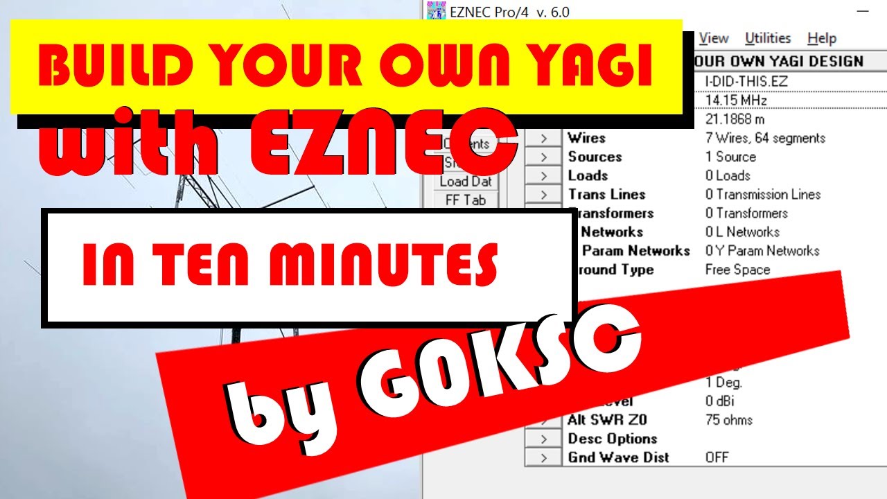 A Yagi in TEN minutes using EZNEC software - Yagi design Explained