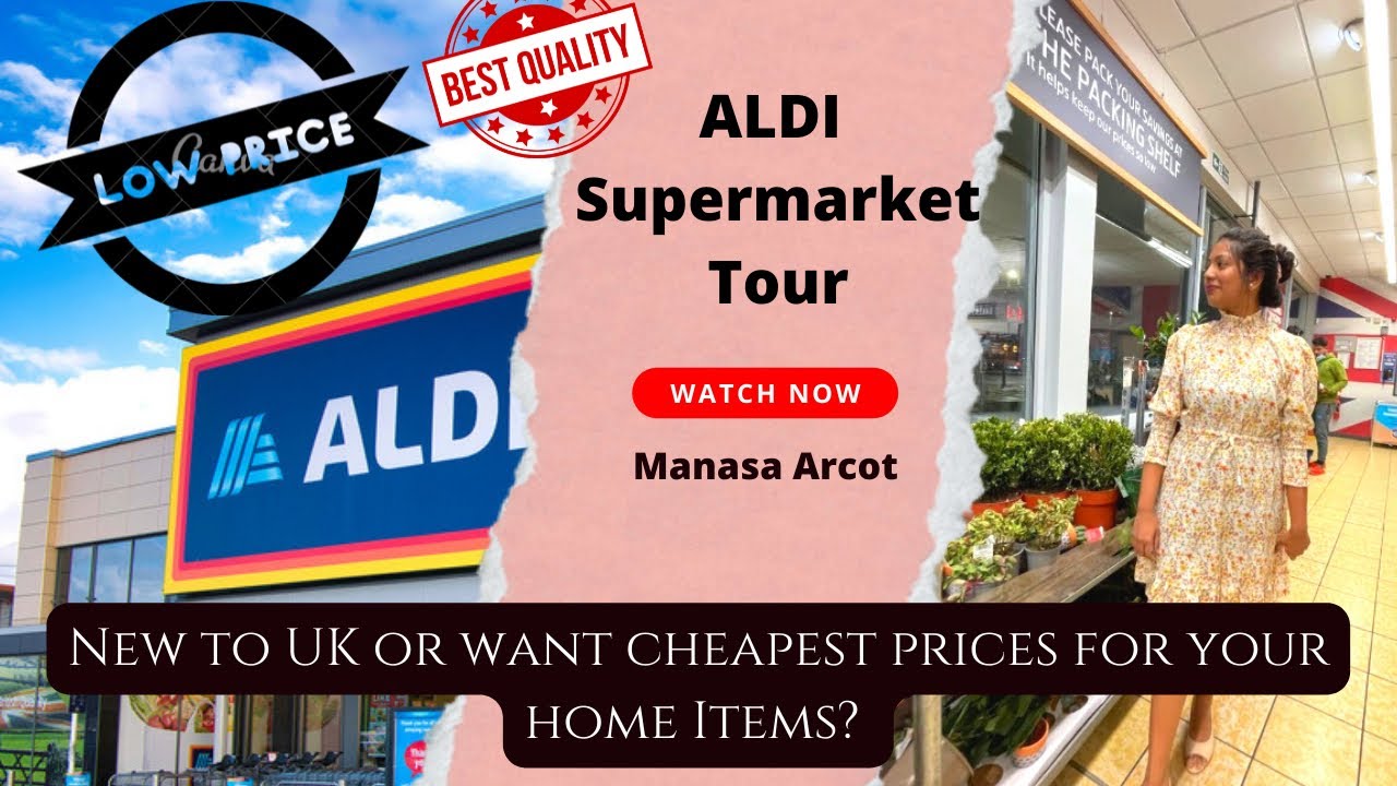 ALDI SUPERMARKET TOUR | Price compares for groceries for new students made easy | life in UK
