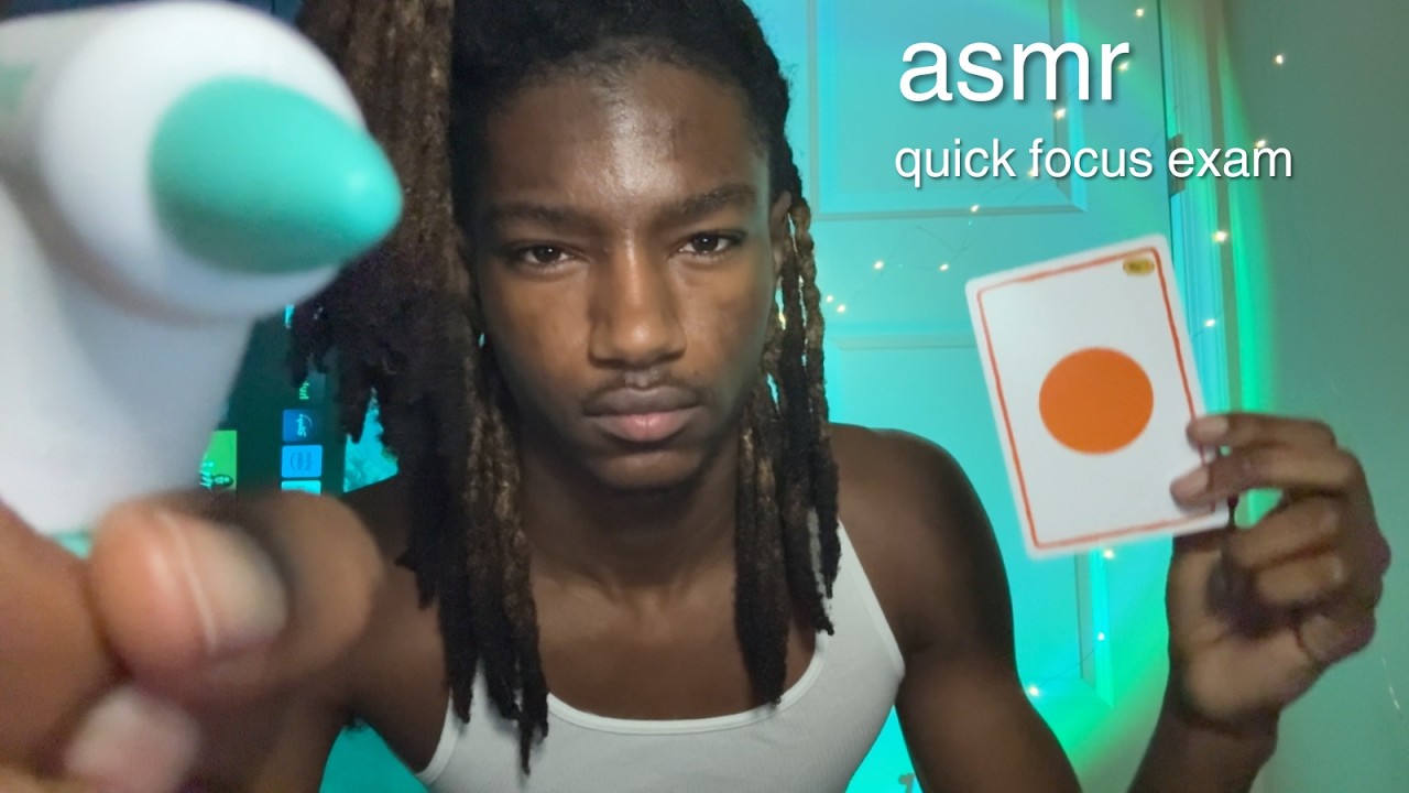 asmr focus exam: follow the light, ignore the drill