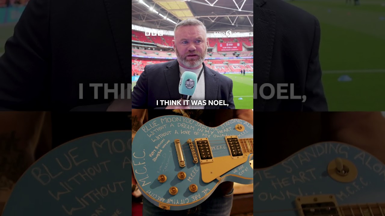 When Noel Gallagher defaced Wayne Rooney’s guitar! 😅 