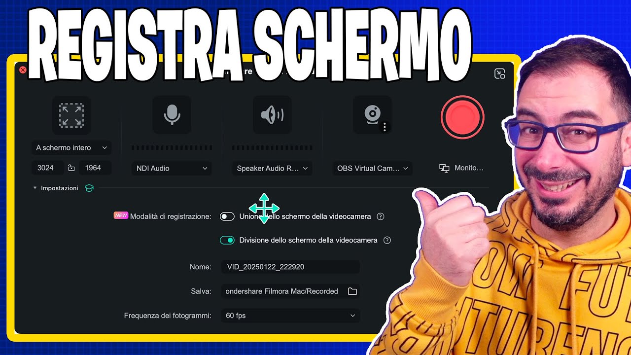 Come Registrare Schermo e Webcam con Filmora 14 | In 15 minuti
