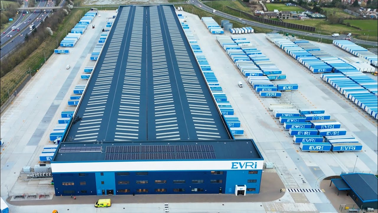 DJI Mini 4 Pro - EVRI Barnsley Super Hub - Europes Largest Parcel Distribution Centre - 4K