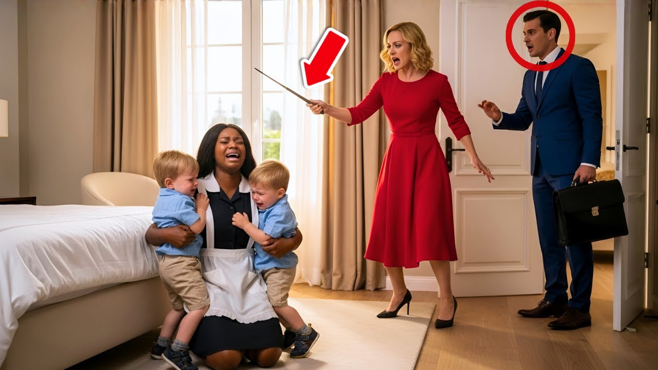 Миллиардер застал свою горничную плачущей вместе с сыновьями-близнецами — пока не раскрыл правду ...