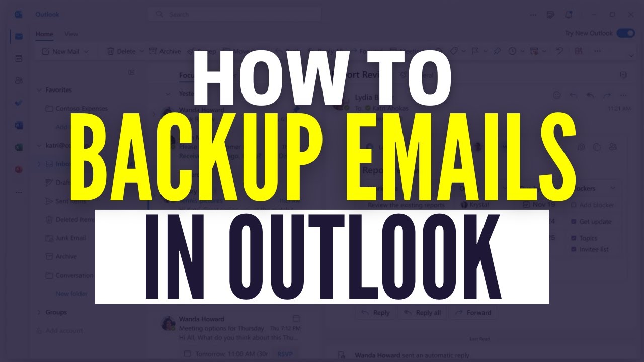 Как создать резервную копию электронной почты Outlook (2025)