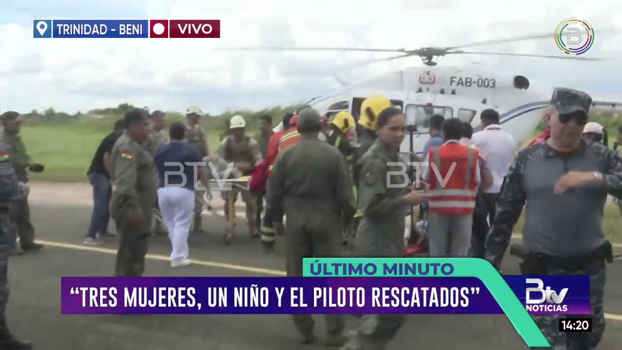 Llegan a Trinidad los cinco tripulantes de la avioneta desaparecida en Beni