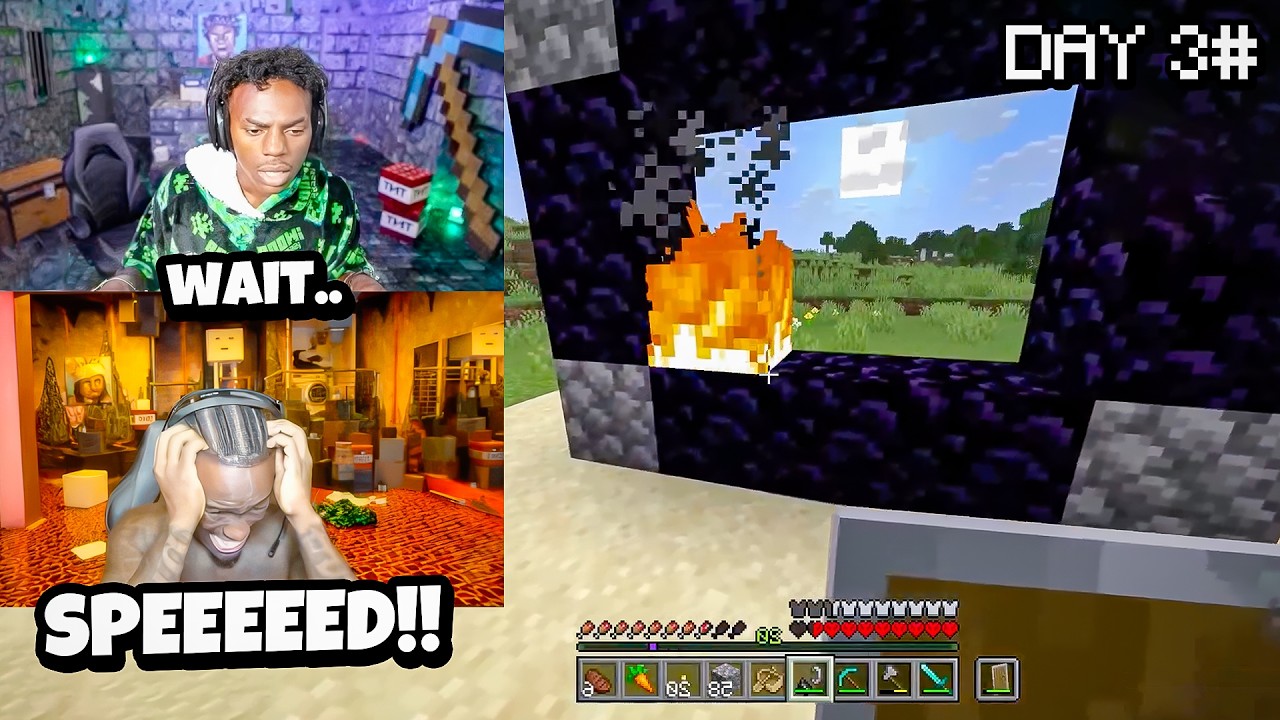 Самые смешные моменты Speed и Kai в Minecraft ХАРДКОР: ДЕНЬ 3