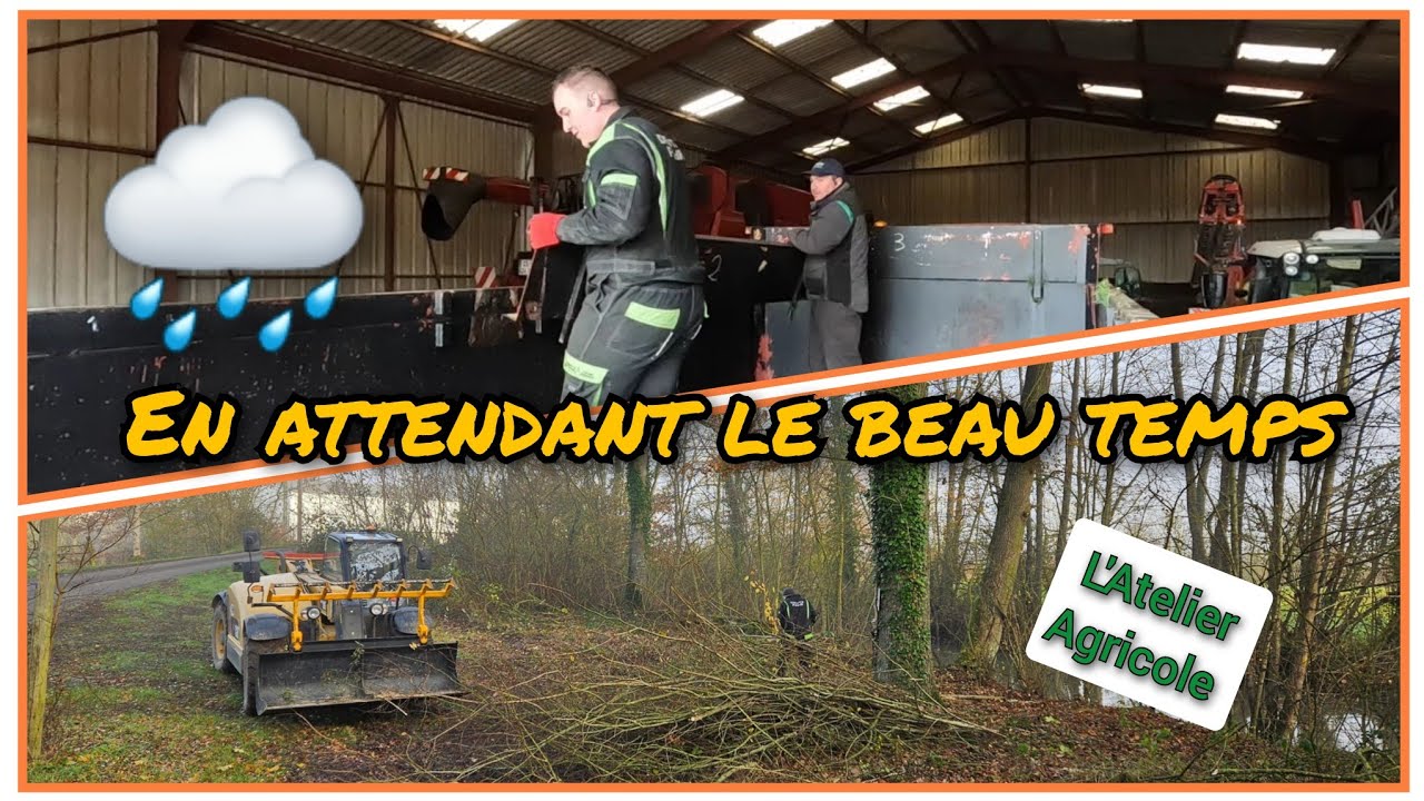 😉 On s'occupe en attendant le beau temps 🌧️😅 : démontage des ridelles de la Raybach + un peu de bois