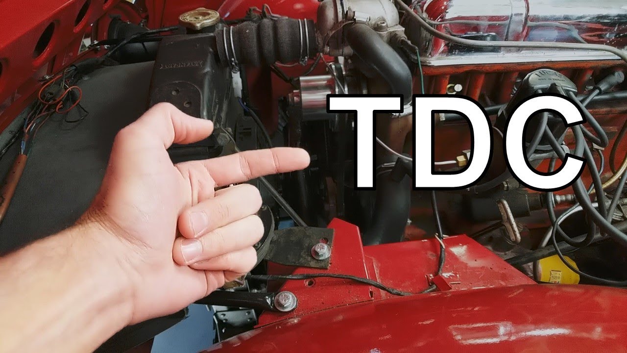 Finding TOP DEAD CENTER on our 1964 Triumph TR4