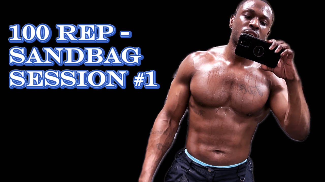 150 Pound Sandbag Clean & Presses?!