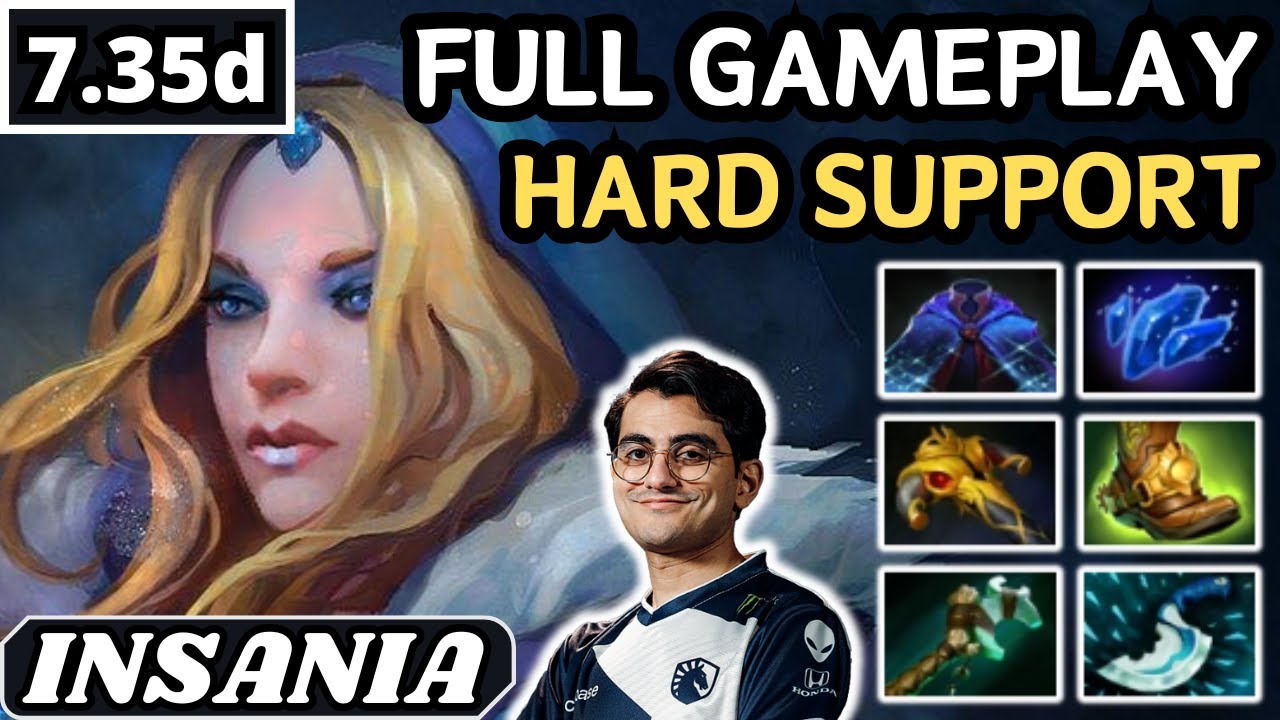 7.35d - Insania CRYSTAL MAIDEN Hard Support Gameplay 30 ASSISTS - Dota 2 Full Match Gameplay