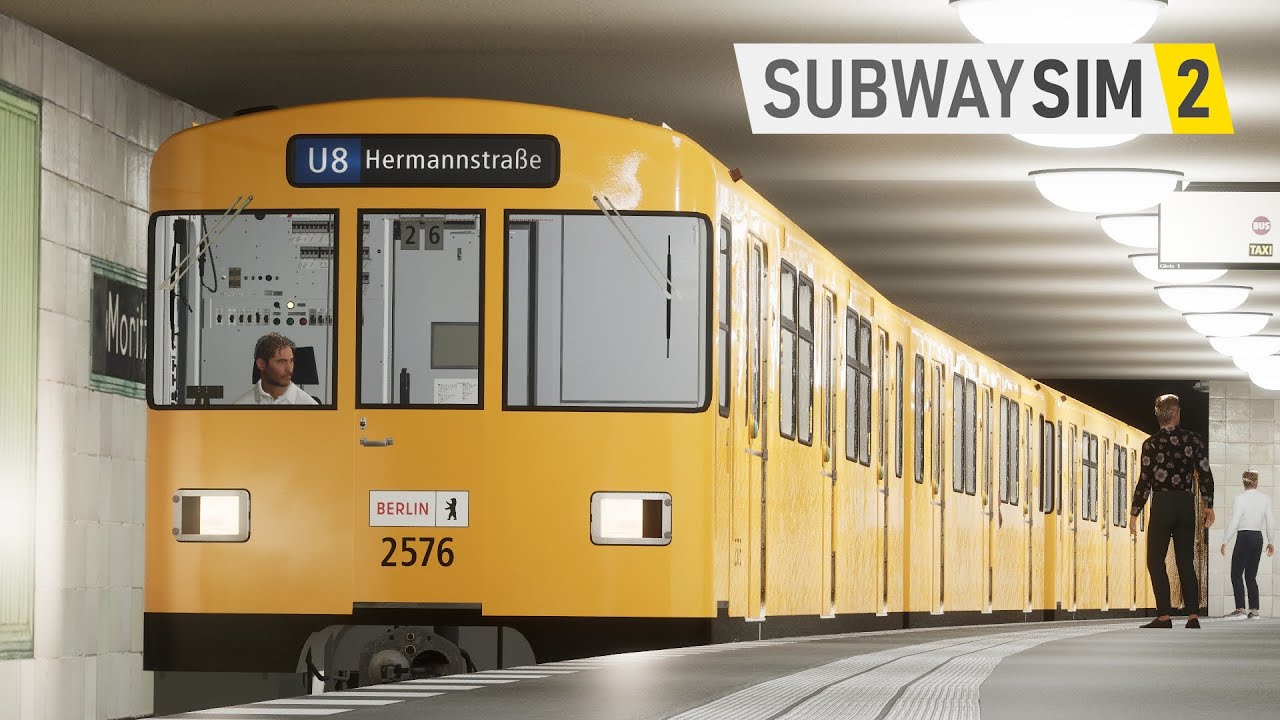 SubwaySim 2 With U-Bahn Sim Berlin Mod | Berlin U-Bahn U8 | Alexanderplatz To Hermannstr. | BVG F76E