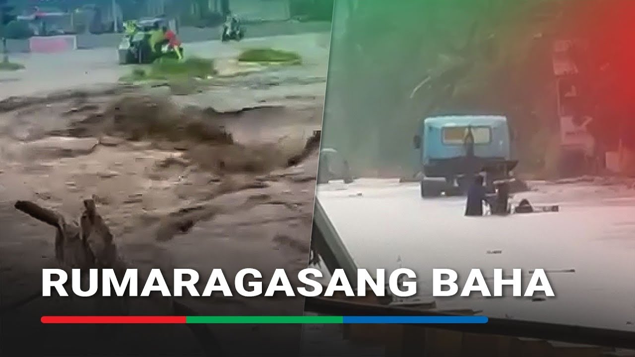 Rumaragasang baha sa Lemery, Batangas dahil sa malakas na ulan | ABS-CBN News