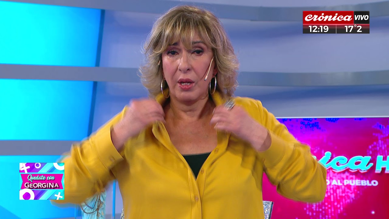 Georgina volvió a la TV y sus familiares la saludan