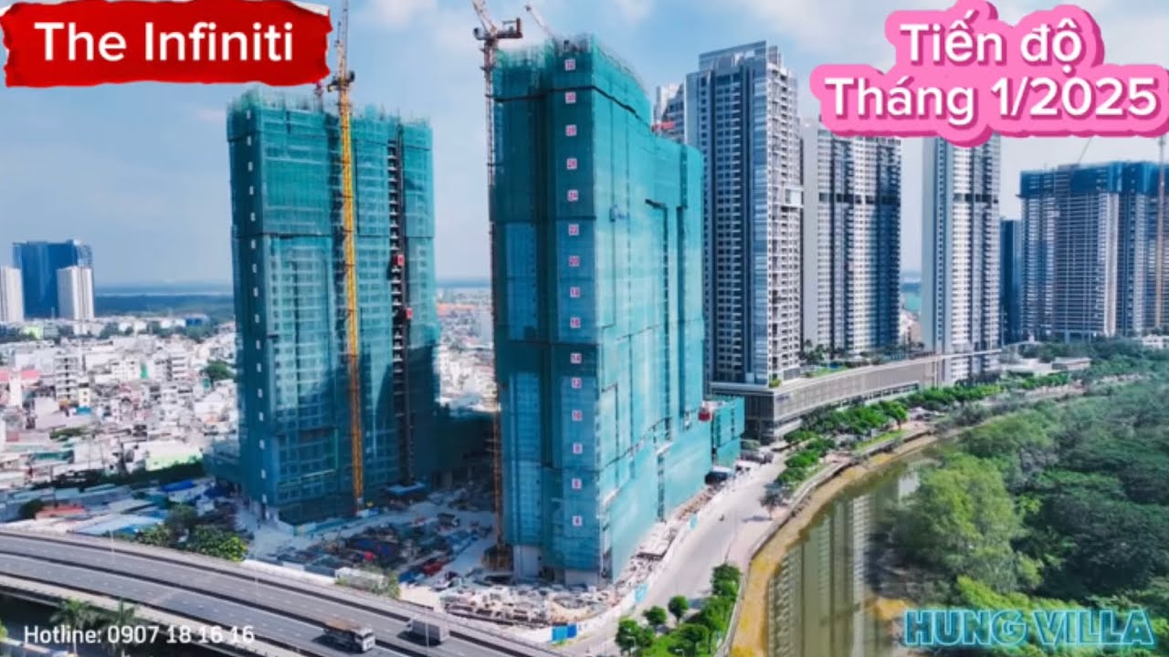 Tiến độ xây dựng dự án The Infiniti Riviera Point quận 7 - Tháng 1/2025 CĐT Keppel Land