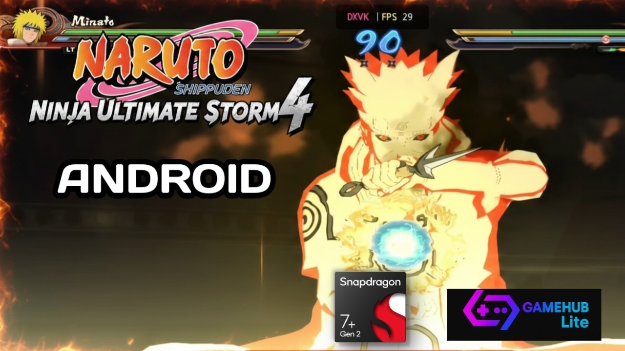 Naruto Shippuden Ninja Ultimate Storm 4 | GameHub Lite Android Tutorial Lengkap dan Gameplay
