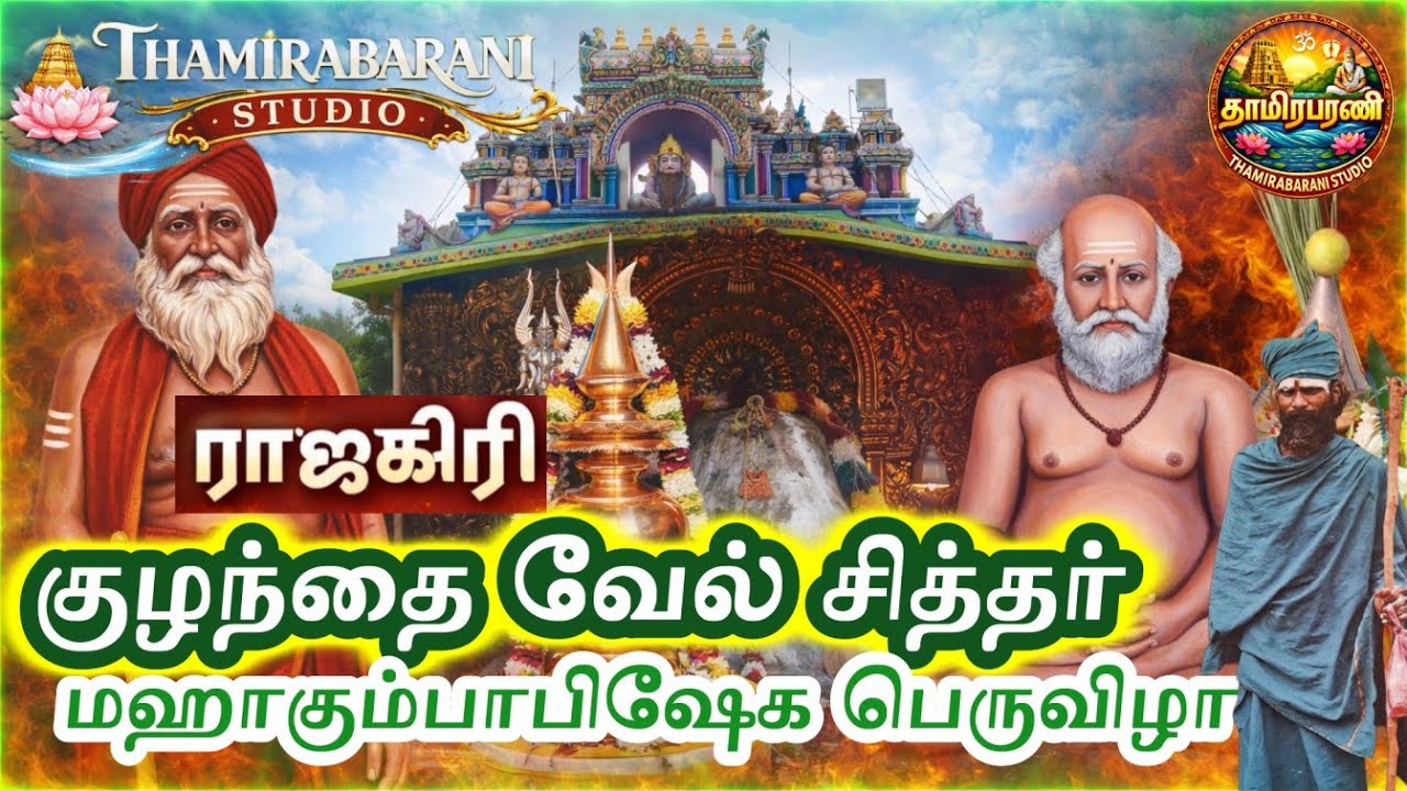 குழந்தை வேல் சித்தர் | ஸ்ரீ ஜோதிலிங்கேஸ்வரர் ஆலய அஷ்டபந்தன மஹாகும்பாபிஷேக பெருவிழா