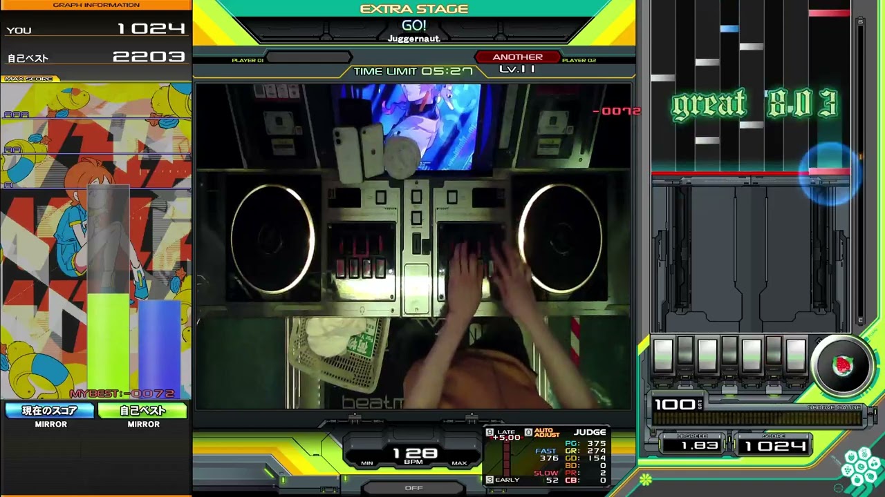【beatmania IIDX】GO! / Juggernaut. SPA 2P鏡FC