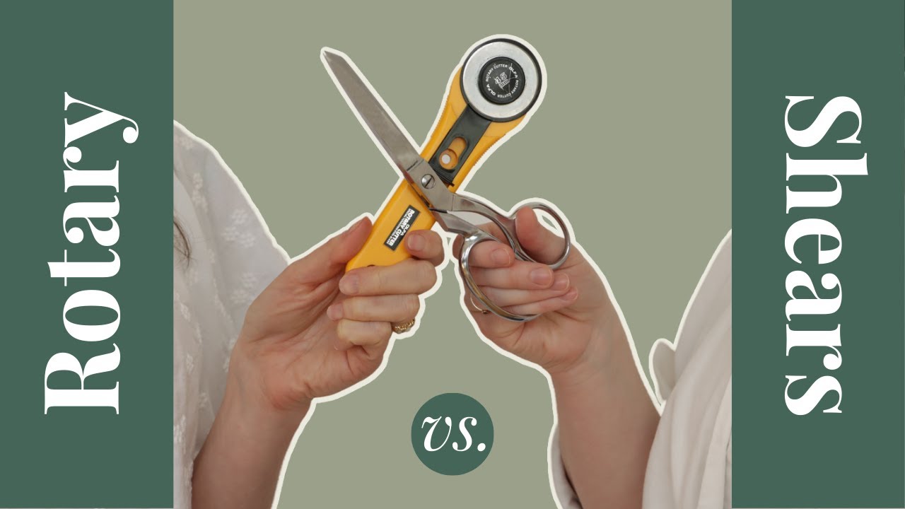 SEWdown: Two Methods For Cutting Fabric Go Head to Head - Rotary Cutter vs. Shears | Sewing Tools