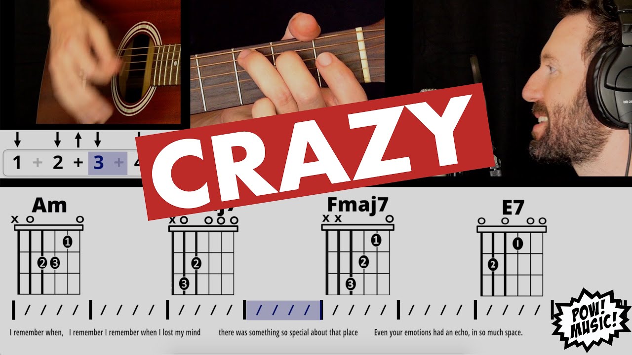 BEGINNER 4 Chord Acoustic EASY STRUMMING Song! 3 Levels of 