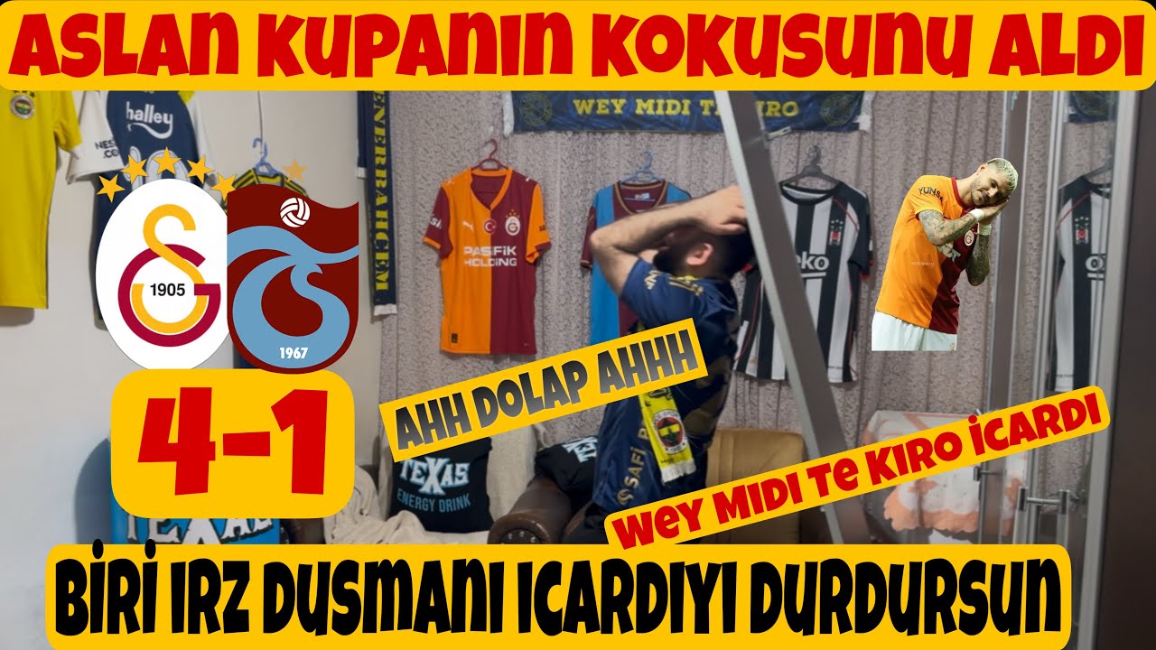 Delil Reis Çıldırdı - Galatasaray 4-1 Trabzonspor Maçı Tepki Videosu - #galatasaray #keşfet #fb #ts 