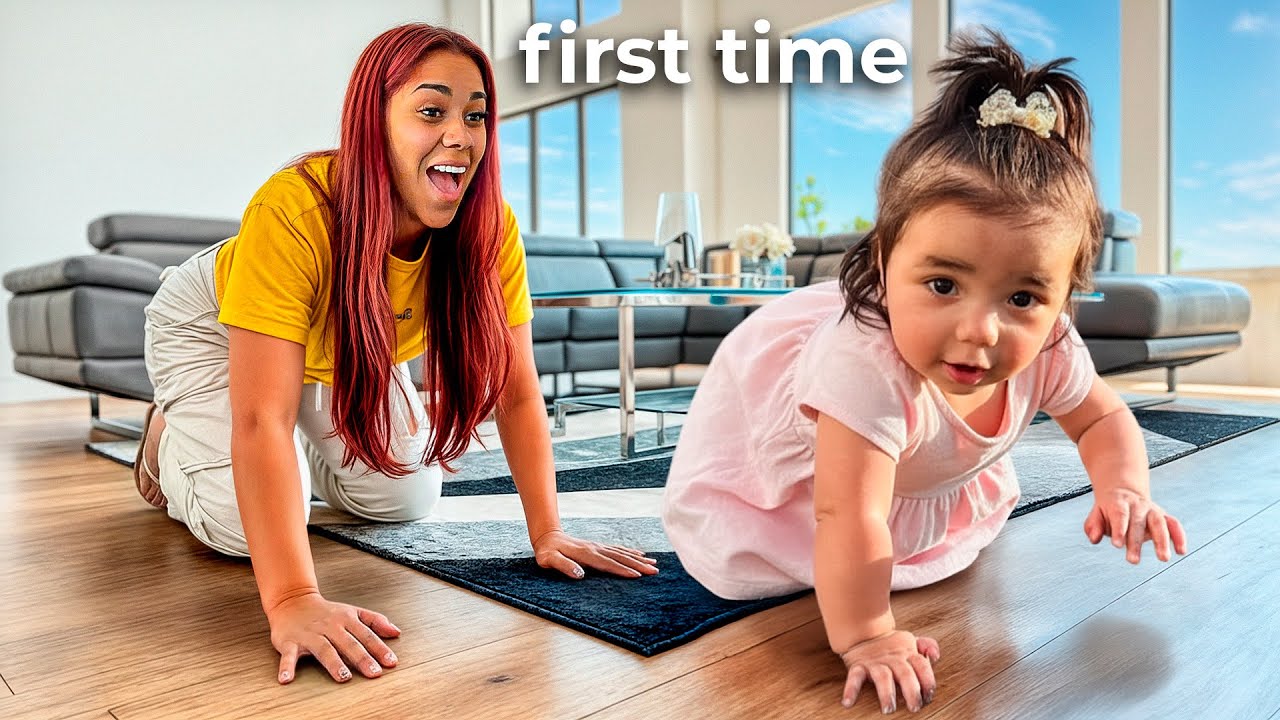 My Daughter Crawls For The FIRST TIME! *Emotional* 