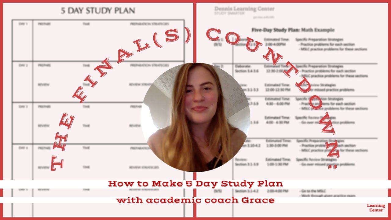 How to Make a Study Plan
