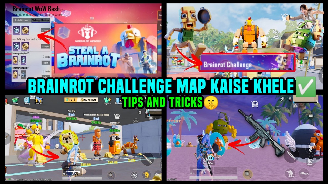 BRAINROT CHALLENGE BGMI / BGMI BRAINROT EVENT EXPLAIN / BGMI ME BRAINROT WOW MAP KAISE KHELE
