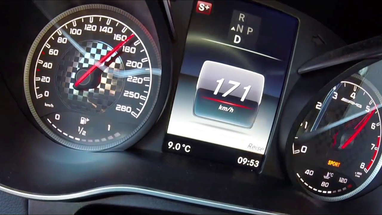 367HP 2017 Mercedes C43 AMG  Acceleration 0-250 km/h
