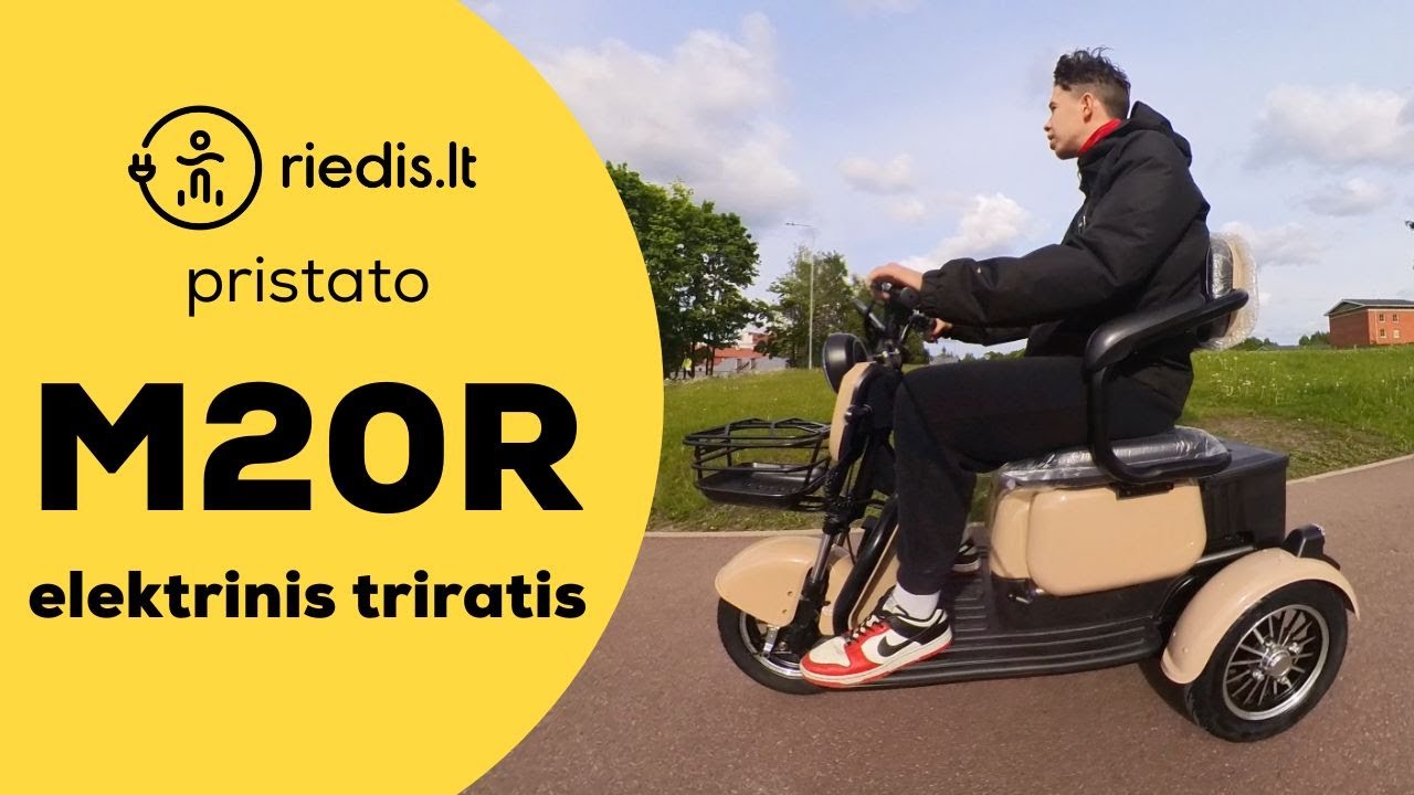 Elektriniai Triračiai M20R + Testinis Važiavimas
